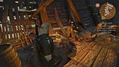 Go outside, find the giant footsteps and foll. . Witcher 3 the lord of undvik